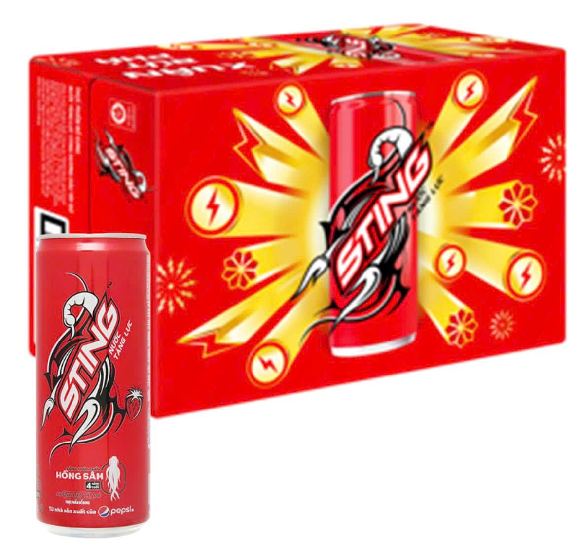 Home nước tăng lực sting lon cao( thùng 24 lon)